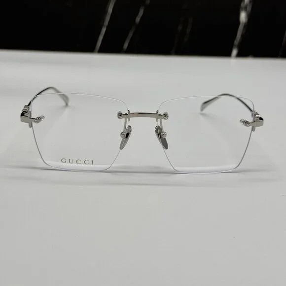 NEW GUCCI EYEGLASSES SILVER WOMEN EYEWEAR GUCCI GG1938O 002 - Picture 4 of 10